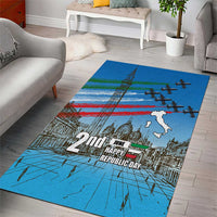 Italy Republic Day Area Rug Festa della Repubblica with Frecce Tricolori