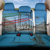 Italy Republic Day Back Car Seat Cover Festa della Repubblica with Frecce Tricolori