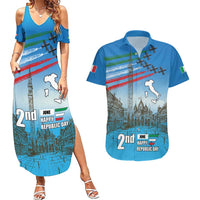 Italy Republic Day Couples Matching Summer Maxi Dress and Hawaiian Shirt Festa della Repubblica with Frecce Tricolori