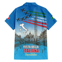 Italy Republic Day Hawaiian Shirt Festa della Repubblica with Frecce Tricolori