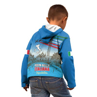 Italy Republic Day Kid Hoodie Festa della Repubblica with Frecce Tricolori