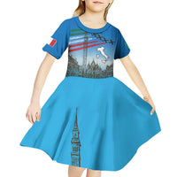 Italy Republic Day Kid Short Sleeve Dress Festa della Repubblica with Frecce Tricolori