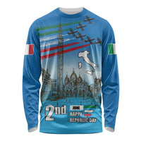Italy Republic Day Long Sleeve Shirt Festa della Repubblica with Frecce Tricolori