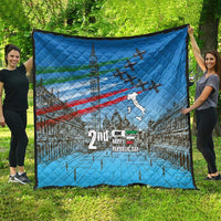 Italy Republic Day Quilt Festa della Repubblica with Frecce Tricolori