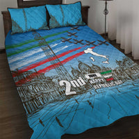 Italy Republic Day Quilt Bed Set Festa della Repubblica with Frecce Tricolori