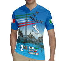 Italy Republic Day Rugby Jersey Festa della Repubblica with Frecce Tricolori