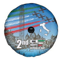 Italy Republic Day Spare Tire Cover Festa della Repubblica with Frecce Tricolori