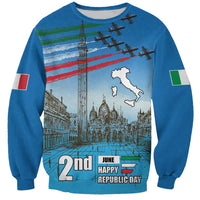 Italy Republic Day Sweatshirt Festa della Repubblica with Frecce Tricolori
