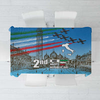 Italy Republic Day Tablecloth Festa della Repubblica with Frecce Tricolori
