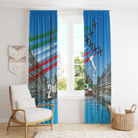 Italy Republic Day Window Curtain Festa della Repubblica with Frecce Tricolori