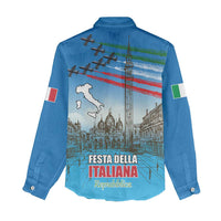 Italy Republic Day Women Casual Shirt Festa della Repubblica with Frecce Tricolori