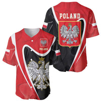 Poland White Crowned Eagle Baseball Jersey Rzeczpospolita Polska