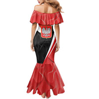 Poland White Crowned Eagle Mermaid Dress Rzeczpospolita Polska LT17 - Wonder Print Shop