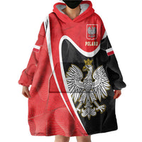 Poland White Crowned Eagle Wearable Blanket Hoodie Rzeczpospolita Polska LT17 - Wonder Print Shop