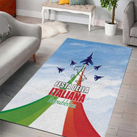 Italy Festa della Repubblica Area Rug Frecce Tricolori with Dove