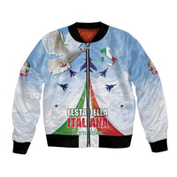 Italy Festa della Repubblica Bomber Jacket Frecce Tricolori with Dove