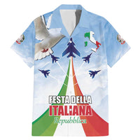 Italy Festa della Repubblica Family Matching Mermaid Dress and Hawaiian Shirt Frecce Tricolori with Dove