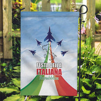 Italy Festa della Repubblica Garden Flag Frecce Tricolori with Dove