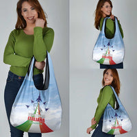 Italy Festa della Repubblica Grocery Bag Frecce Tricolori with Dove