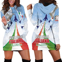Italy Festa della Repubblica Hoodie Dress Frecce Tricolori with Dove