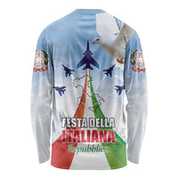 Italy Festa della Repubblica Long Sleeve Shirt Frecce Tricolori with Dove