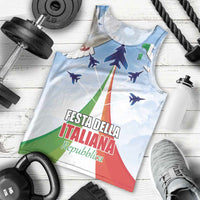 Italy Festa della Repubblica Men Tank Top Frecce Tricolori with Dove