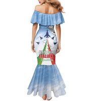 Italy Festa della Repubblica Mermaid Dress Frecce Tricolori with Dove