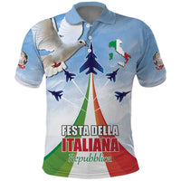 Italy Festa della Repubblica Polo Shirt Frecce Tricolori with Dove