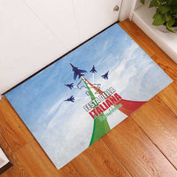 Italy Festa della Repubblica Rubber Doormat Frecce Tricolori with Dove