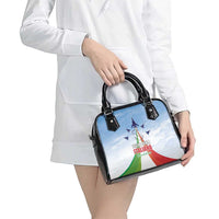 Italy Festa della Repubblica Shoulder Handbag Frecce Tricolori with Dove