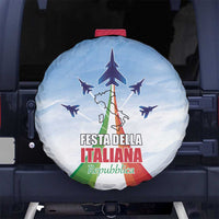 Italy Festa della Repubblica Spare Tire Cover Frecce Tricolori with Dove