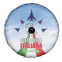 Italy Festa della Repubblica Spare Tire Cover Frecce Tricolori with Dove