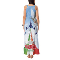 Italy Festa della Repubblica Tank Maxi Dress Frecce Tricolori with Dove