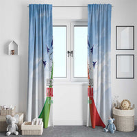 Italy Festa della Repubblica Window Curtain Frecce Tricolori with Dove