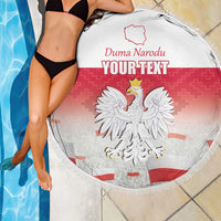 Polish Flag Day Personalized Beach Blanket Duma Narodu 2nd May