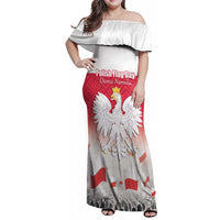 Polish Flag Day Personalized Family Matching Off Shoulder Maxi Dress and Hawaiian Shirt Duma Narodu 2nd May