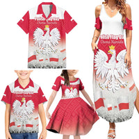 Polish Flag Day Personalized Family Matching Summer Maxi Dress and Hawaiian Shirt Duma Narodu 2nd May