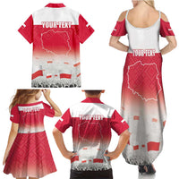 Polish Flag Day Personalized Family Matching Summer Maxi Dress and Hawaiian Shirt Duma Narodu 2nd May