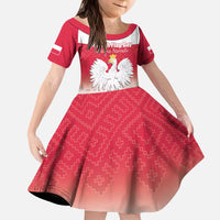 Polish Flag Day Personalized Kid Short Sleeve Dress Duma Narodu 2nd May