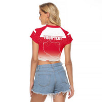 Polish Flag Day Personalized Raglan Cropped T Shirt Duma Narodu 2nd May