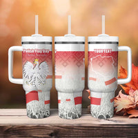 Polish Flag Day Personalized Tumbler With Handle Duma Narodu 2nd May