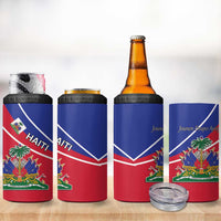Haitian Flag Day 18 May 4 in 1 Can Cooler Tumbler Jounen Drapo Ayisyen