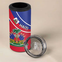 Haitian Flag Day 18 May 4 in 1 Can Cooler Tumbler Jounen Drapo Ayisyen