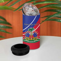 Haitian Flag Day 18 May 4 in 1 Can Cooler Tumbler Jounen Drapo Ayisyen
