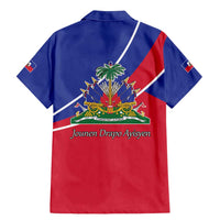 Haitian Flag Day 18 May Family Matching Mermaid Dress and Hawaiian Shirt Jounen Drapo Ayisyen