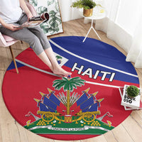 Haitian Flag Day 18 May Round Carpet Jounen Drapo Ayisyen