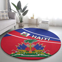 Haitian Flag Day 18 May Round Carpet Jounen Drapo Ayisyen