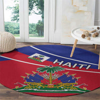 Haitian Flag Day 18 May Round Carpet Jounen Drapo Ayisyen