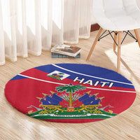 Haitian Flag Day 18 May Round Carpet Jounen Drapo Ayisyen