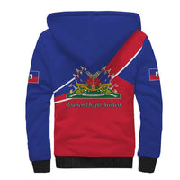 Haitian Flag Day 18 May Sherpa Hoodie Jounen Drapo Ayisyen